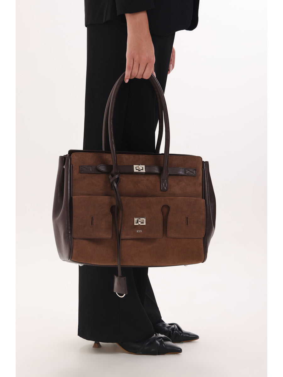 Veloura Tote - brown