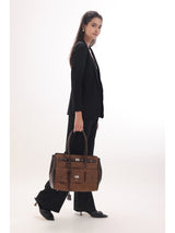 Veloura Tote - brown
