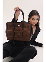 Veloura Tote - wine