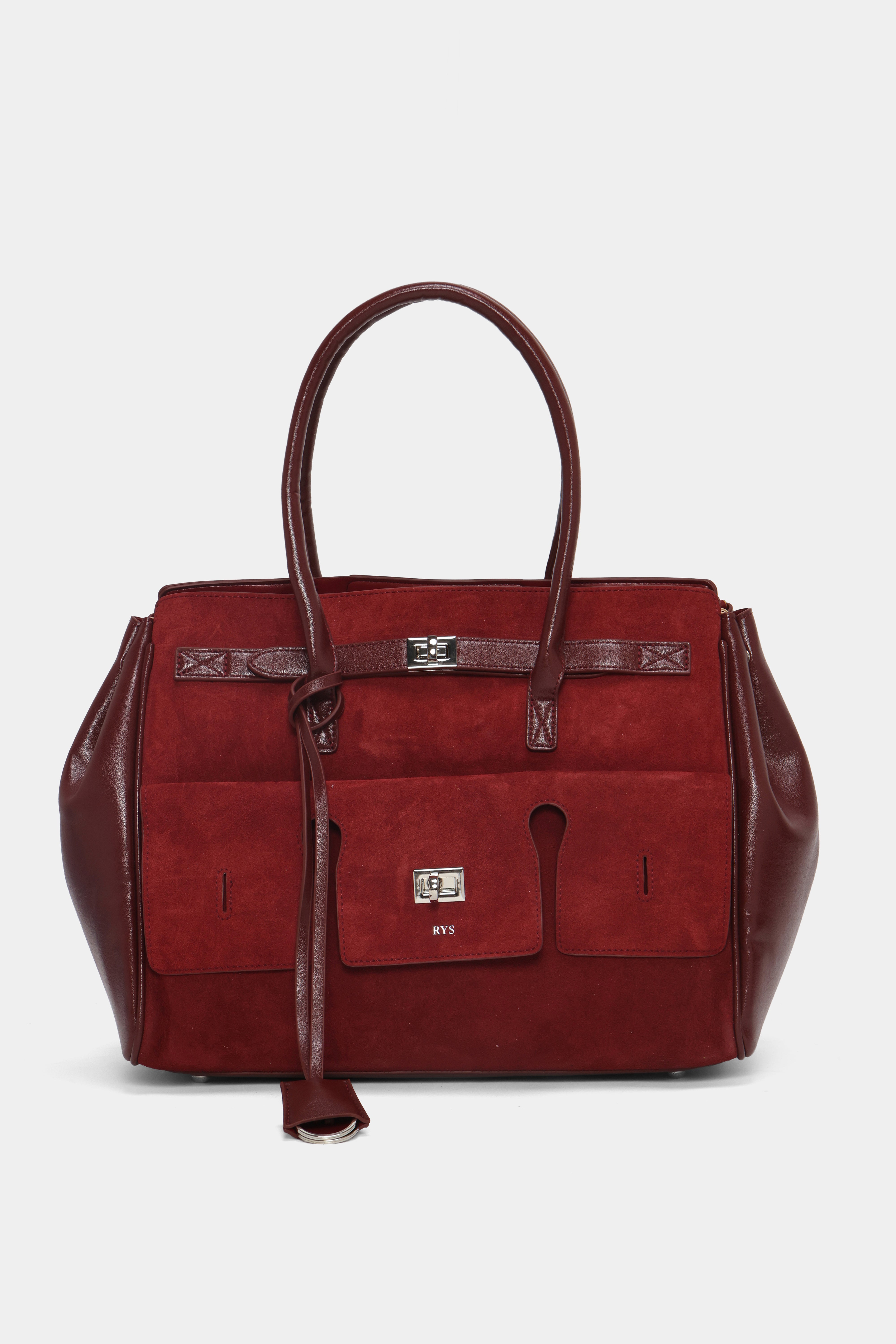 Veloura Tote - wine