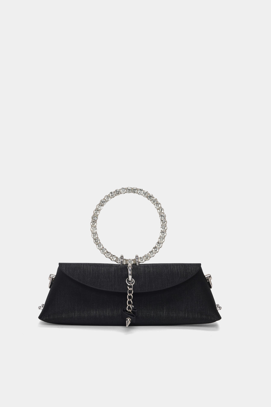 Luna Ring Clutch - black