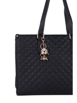 Blingy paw charm - Black/Beige