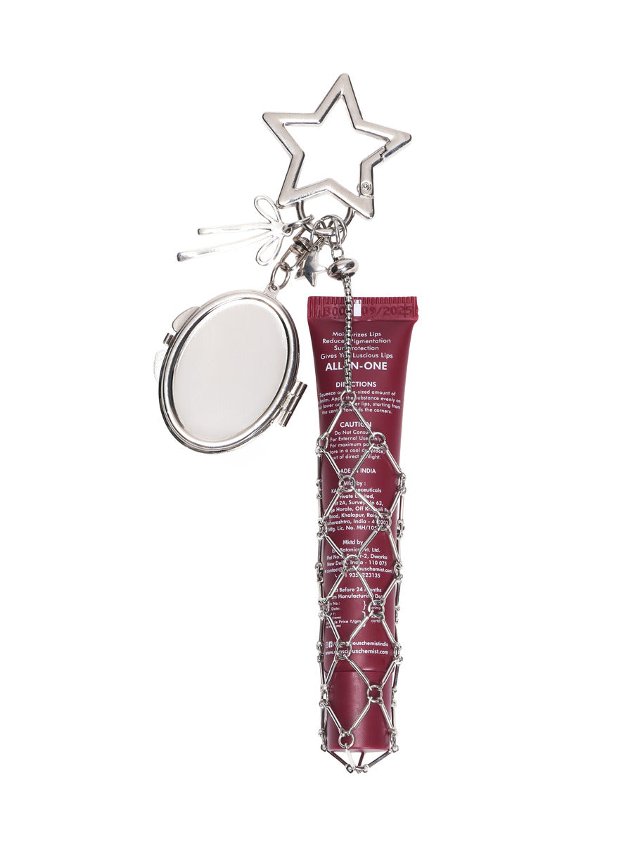 Stargaze Lipgloss holder charm - Silver