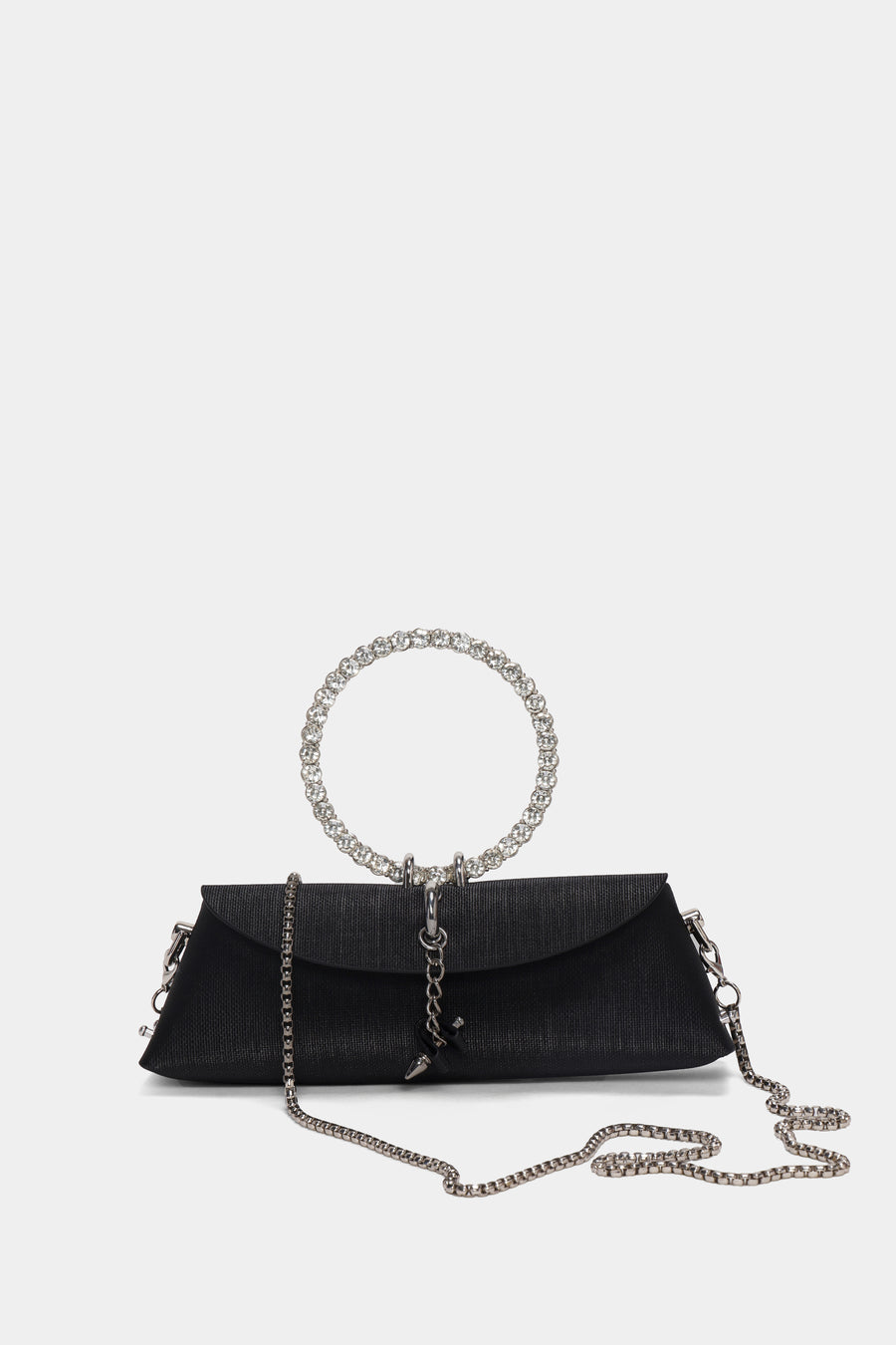 Luna Ring Clutch - black