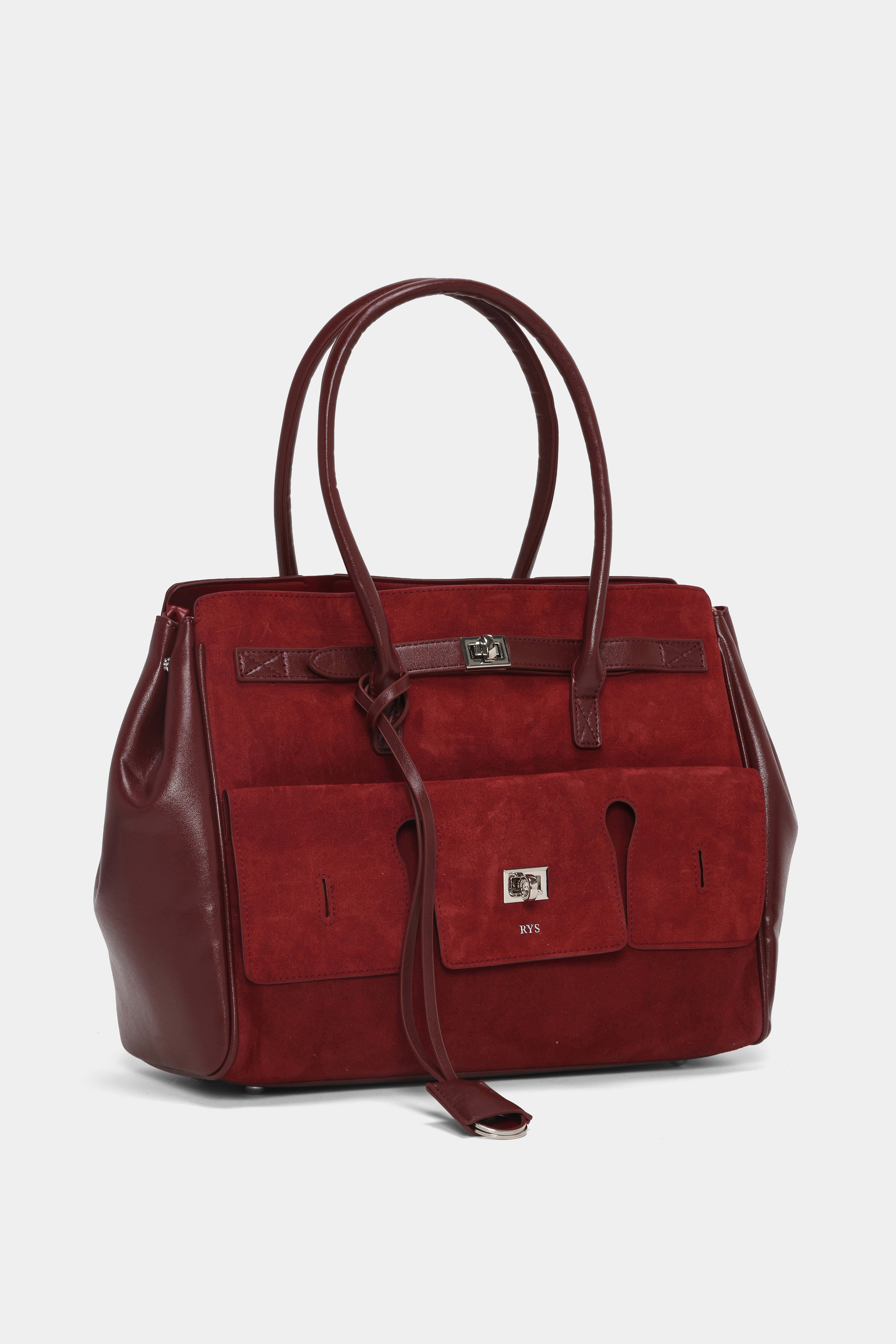 Veloura Tote - wine