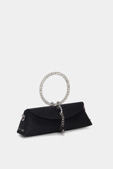 Luna Ring Clutch - black