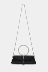 Luna Ring Clutch - black