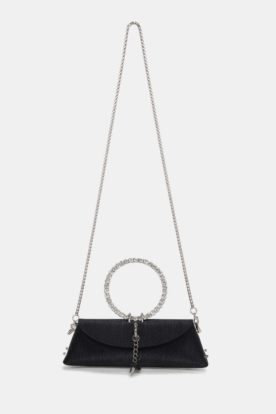 Luna Ring Clutch - black