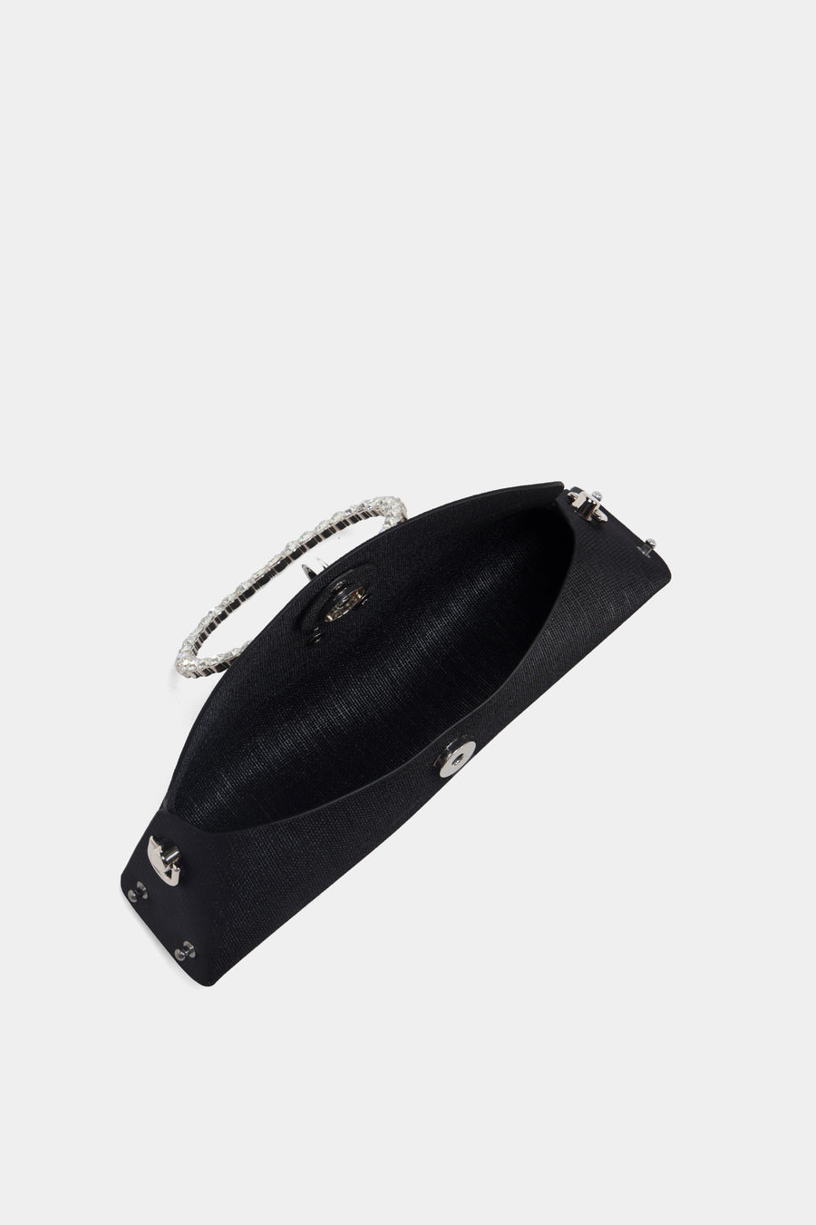 Luna Ring Clutch - black